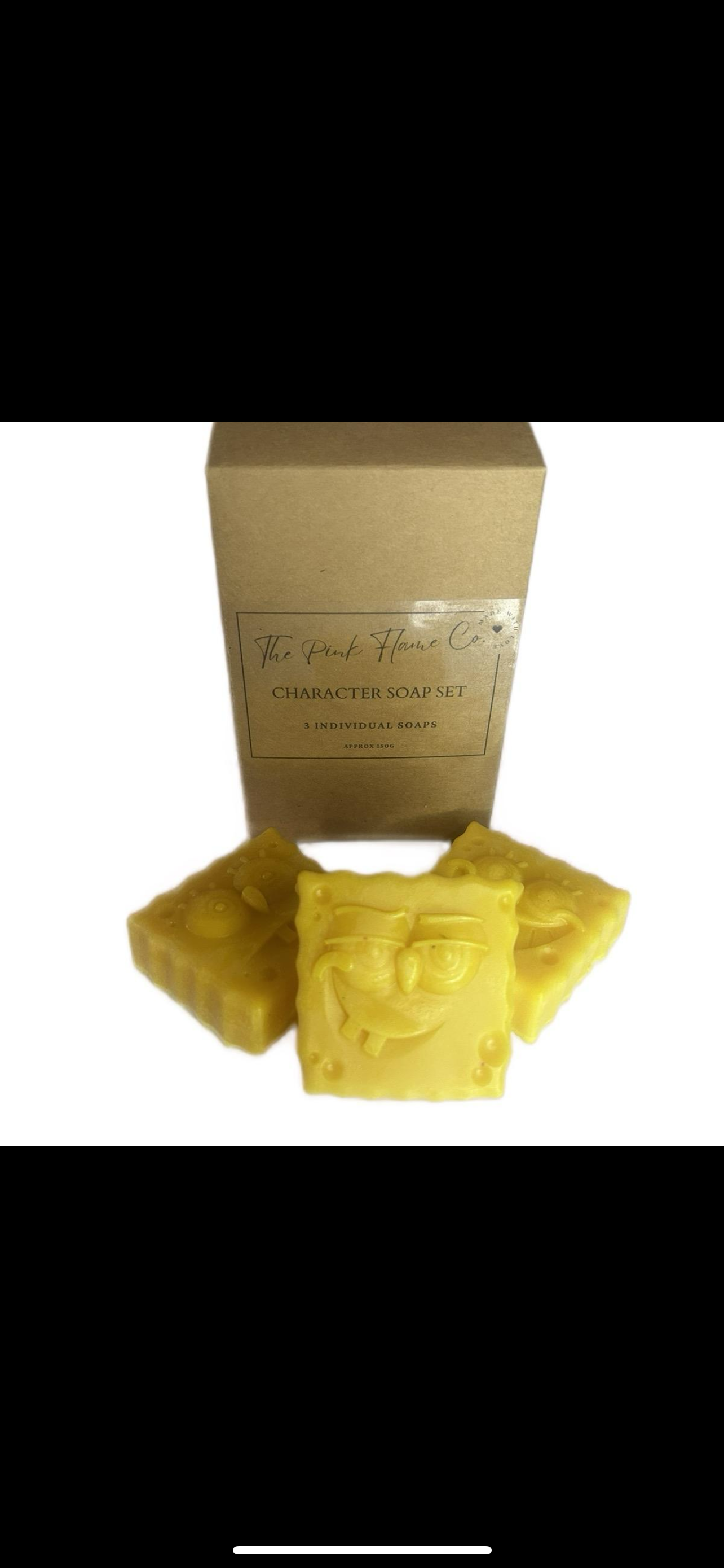 The Pink Flame - Wholesale Bar Soap - Sponge soap bar (random face)0