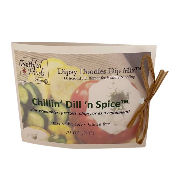 Chillin' Dill 'n Spice Dipsy Doodles Dip Mix for wholesale by Faithful Foods Inc.