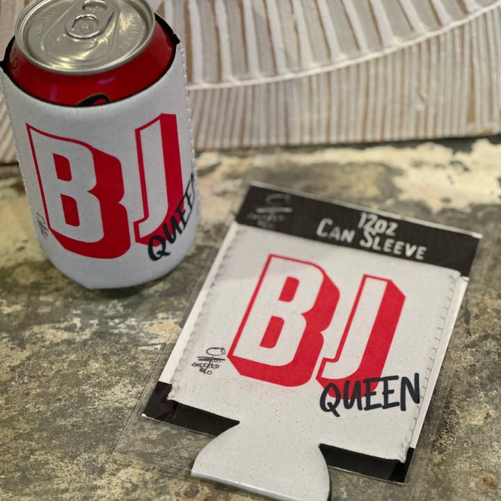 "BJ Queen” Neoprene Can Sleeve for wholesale by Crooked Halo