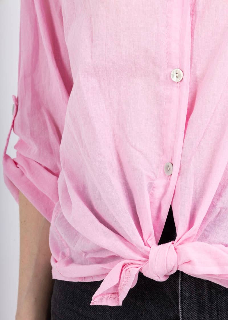 LINEN & COTTON HOUSE – wholesale Tröja med knappar – Dam – BUNDEN BOMULLSSKJORTA 42602 17