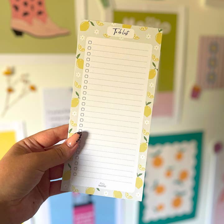 Atelier Naholi – Bloco de notas por atacado – Bloco de notas - lista de afazeres - limão0