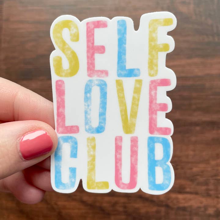 Adesivo ispirato a Pastel Self Love Club per la vendita all'ingrosso da parte di The Creative Ink