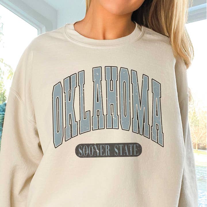 OKLAHOMA DE SOONER STAAT Oversized Sweatshirt voor wholesale door A. BLUSH CO