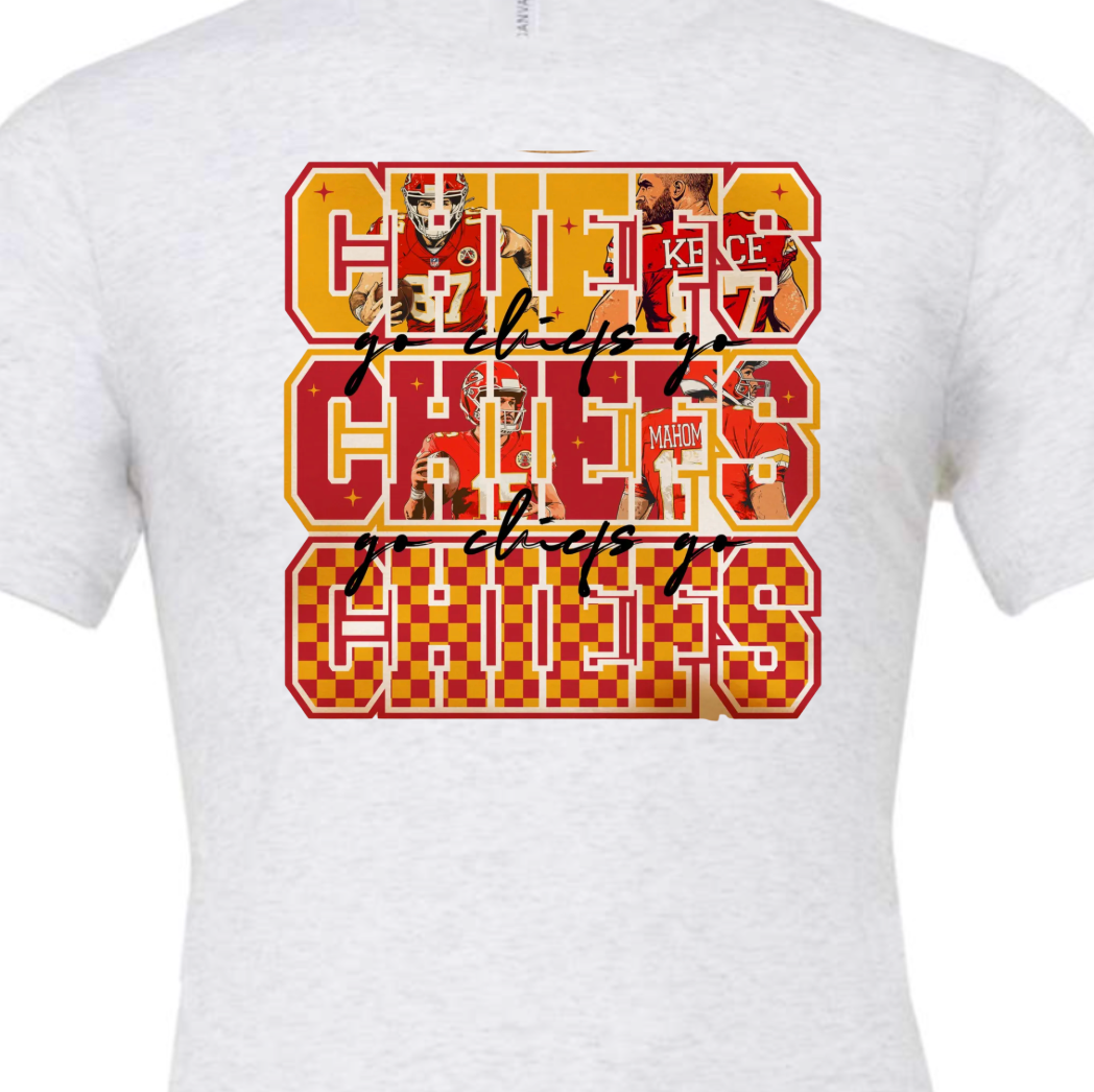 Kiki's Boutique – Engroshandel Grafisk Sweatshirt - Dame – Go Chiefs Go Kansas City T-shirt eller Sweatshirt4