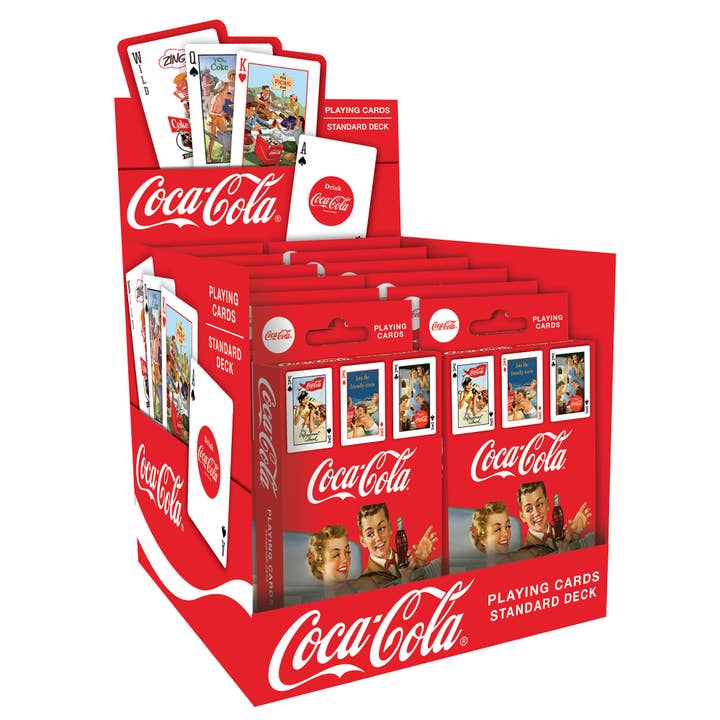 Masterpieces Puzzles - Wholesale Playing Cards - Coca-Cola Vintage Design Playing Cards