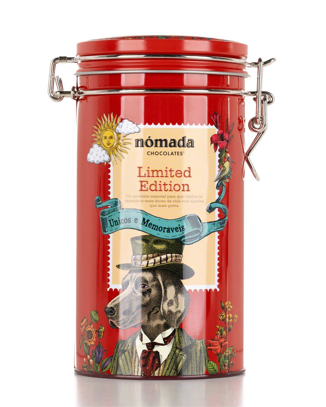 Nómada Chocolates - Wholesale Doosje chocolade - "Limited Edition" (B) - Blik met Chocoladebonbons 115g