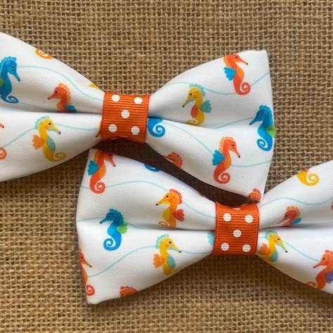 Seahorses Standard Size for wholesale by DOG BOW TIES