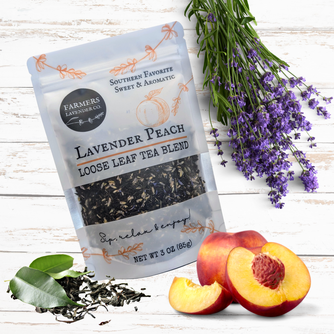 FARMERS Lavender Co. - Wholesale Loose Tea - Lavender Peach Loose Leaf Tea Blend2
