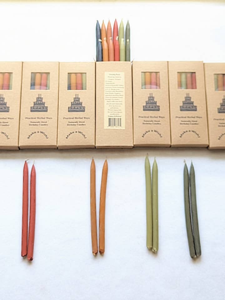 (10 boxes of 12pk) Scented Birthday Candles. for wholesale by Practical Herbal Ways