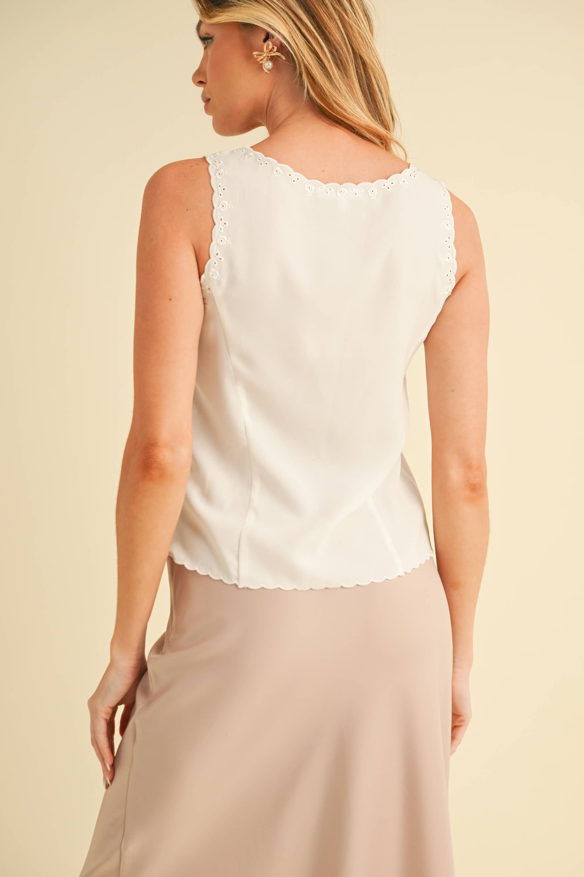 AEMI + CO - Vente Débardeur – femme - Débardeur à œillets Karis 8451FD14