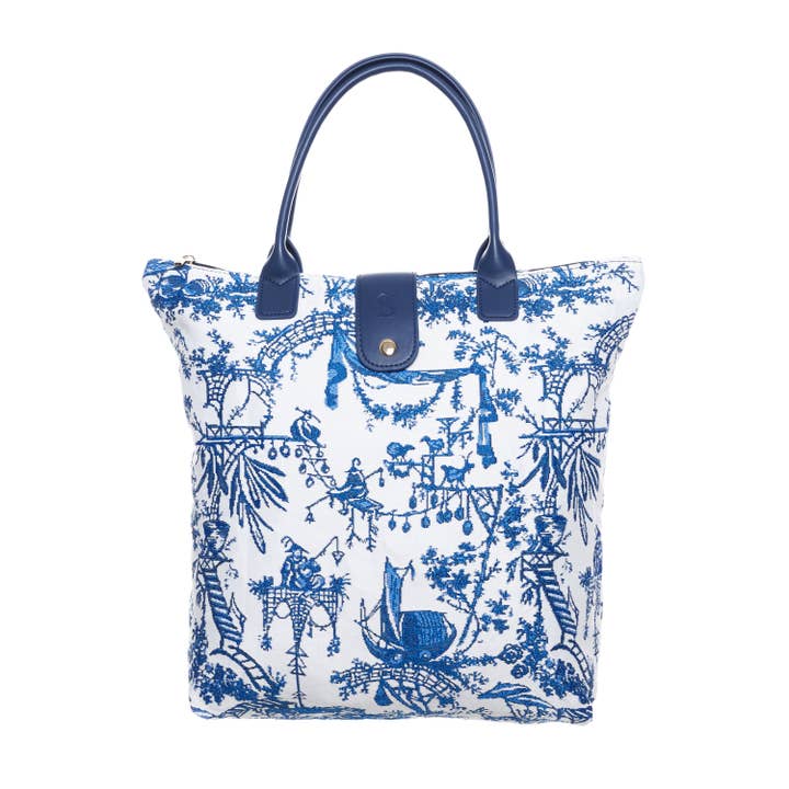 Signare Tapestry - Wholesale Grocery/Shopping Bag - The British Museum Chinoiserie - Folding Bag