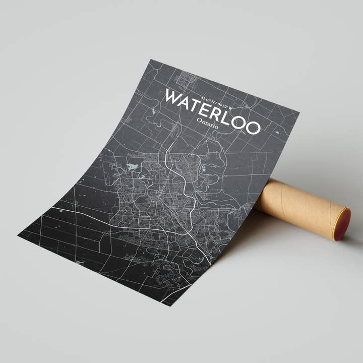OurPoster.com - Wholesale Poster - Waterloo City Map Poster171