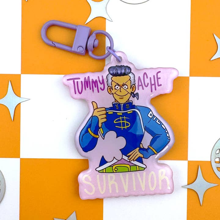 Tummy ache Survivor Keychain for wholesale by Mintimeli