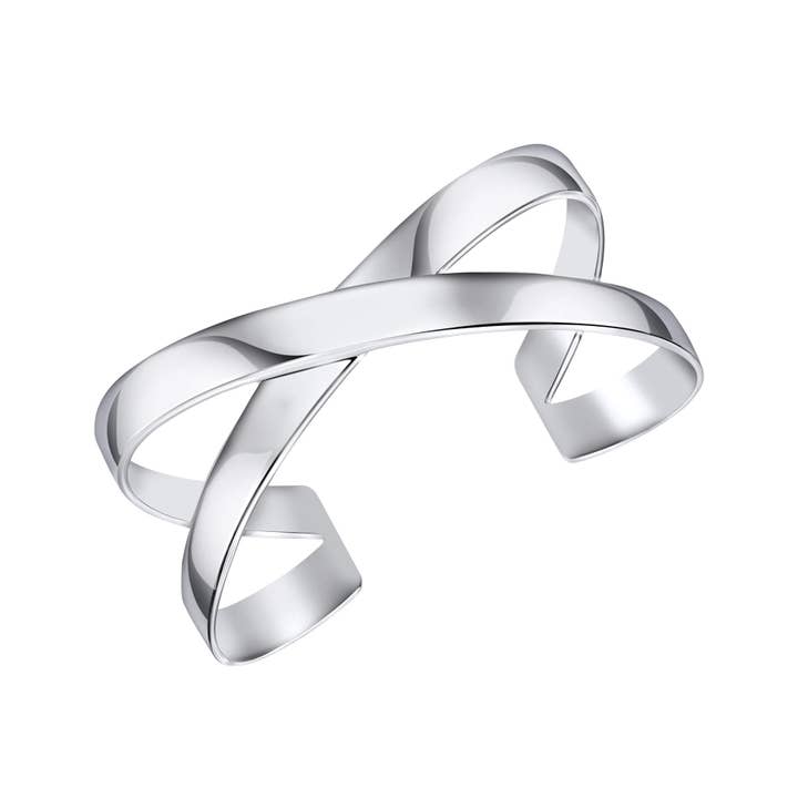 Statement Crossover Bangle for wholesale by Gecko Jewellery