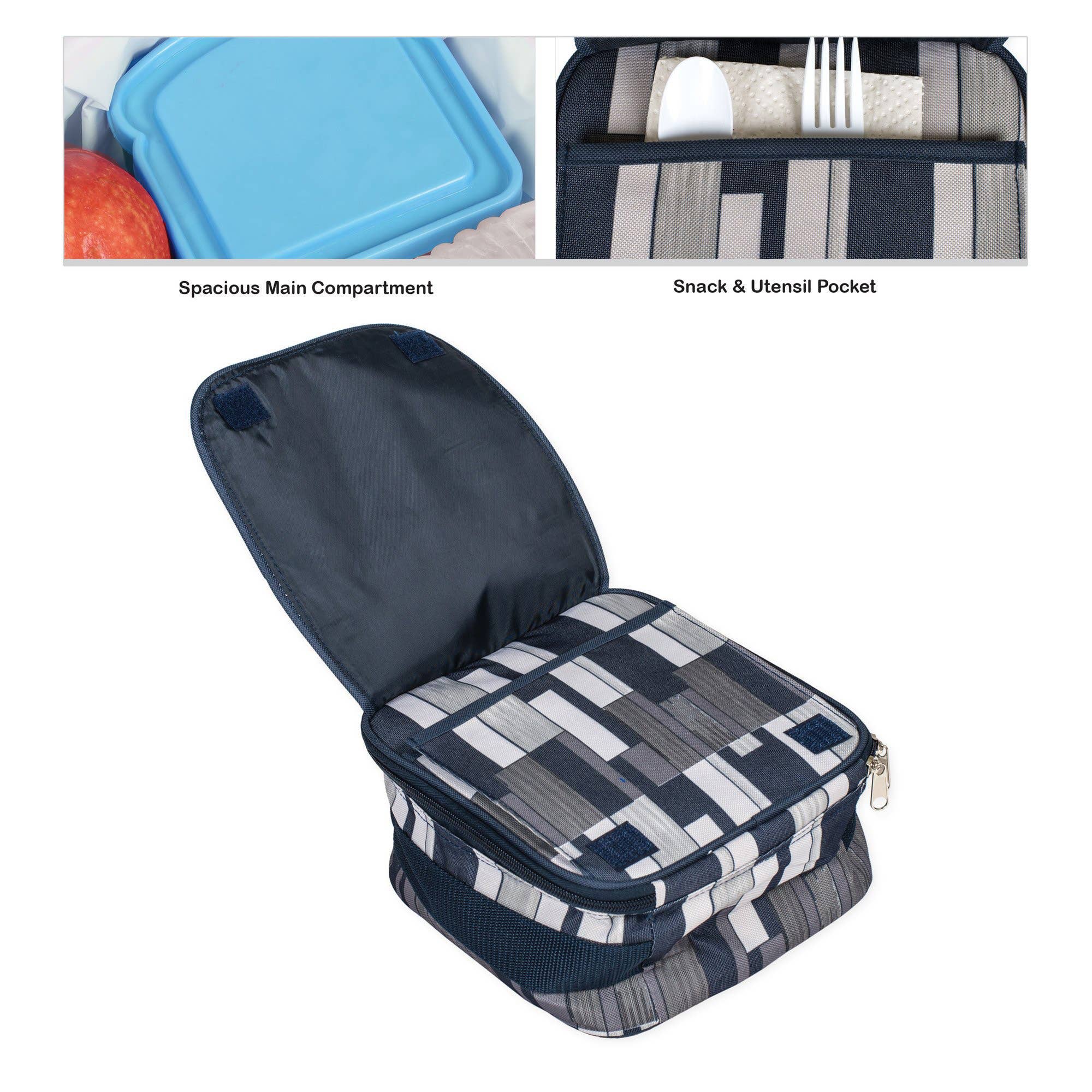 Dicksons - Wholesale Lunch Bag/Box - Kids - Space Gray & Navy Lunchbag2