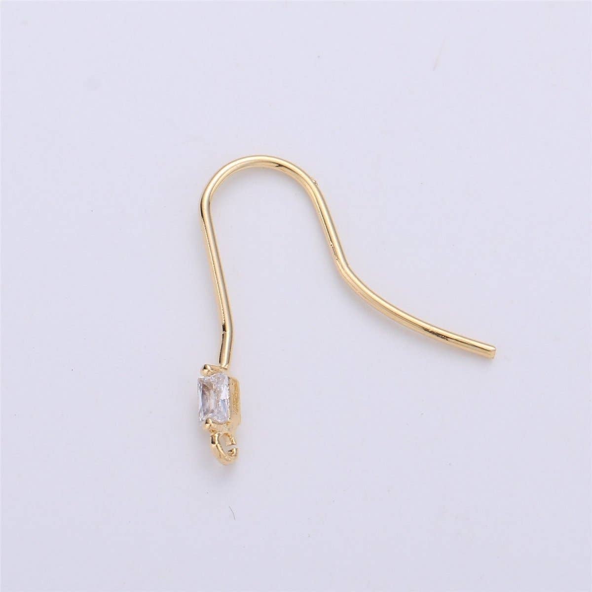 Aim Eternal – wholesale Craft supplies – Ear Hooks1 Pair 14k Gold Filled Ear Wires with Open Link for Charm, Handmade Earring Findings, Gold Earwires, DIY Jewelry Supply Component K-1910