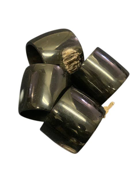 Harkiss Designs - Wholesale Napkin Ring - Horn Napkin Rings (Set of 4)0
