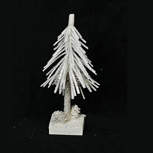 ISB75025- 8in Snowy Douglas Fir Mini Tree-White for wholesale by Impressive Enterprises, Inc.