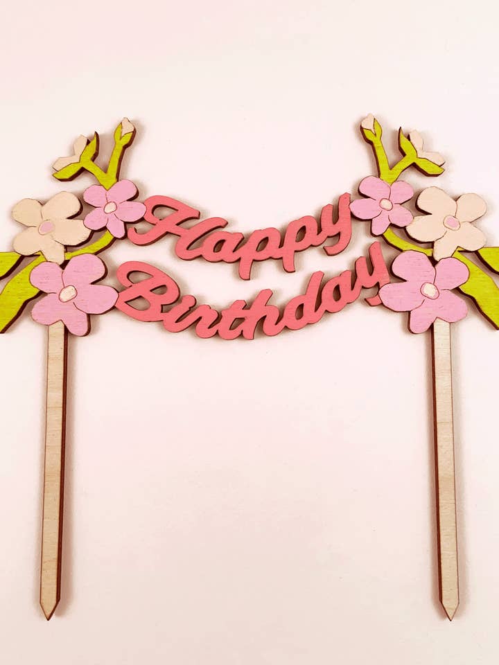Buon compleanno a
tu Garland
Cake Topper (corallo/verde LGT) per la vendita all'ingrosso da parte di Eleanor Moss Studio
