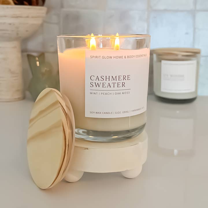 Spirit Glow Home & Body Essentials - Wholesale Jar/Filled Candle - Lavender & Sage -11oz. Soy Candle1