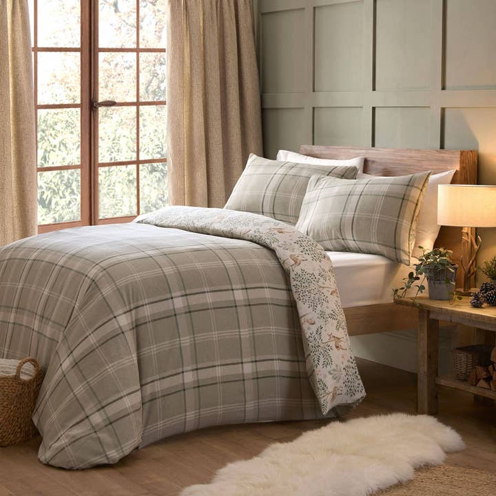 UW Home - Wholesale Bedding Set - Forest Animals Duvet Cover Set by D & D in Natural3