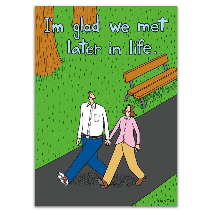 Strolling Couple for wholesale by SNAFU Designs - Greeting Cards