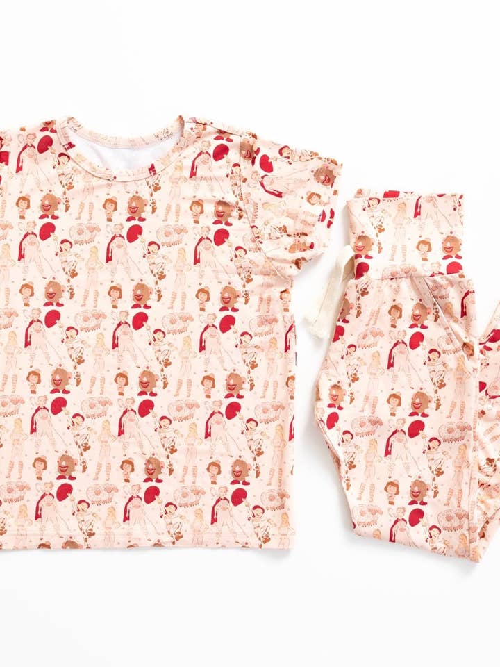 Ellie Sue - Wholesale Lounge Set - Kids - Girl Power Lounge Set with Joggers
