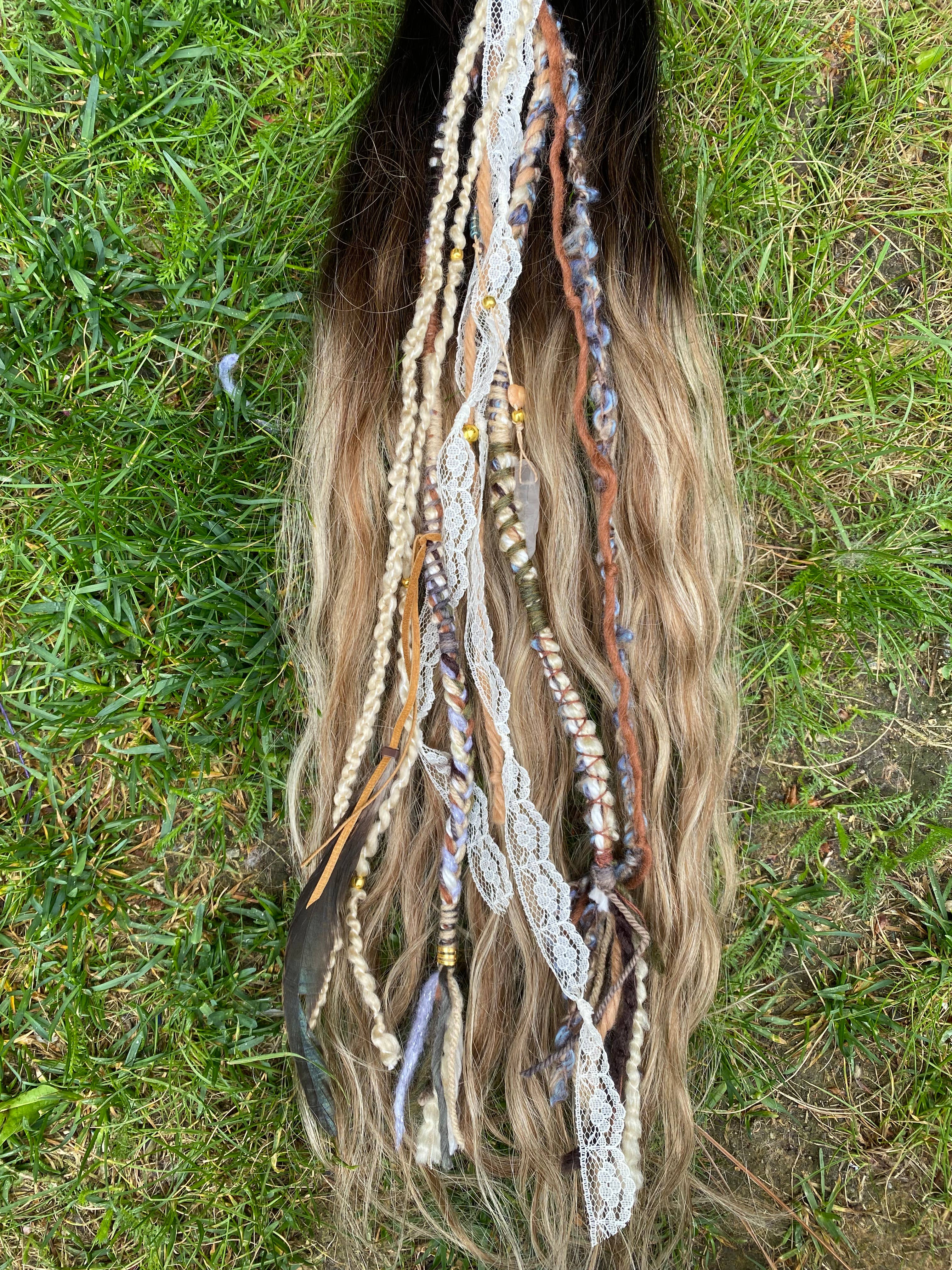 Sea Gypsy Designs – wholesale Hair extensions – Lace & Quartz Gypsy dreads 5