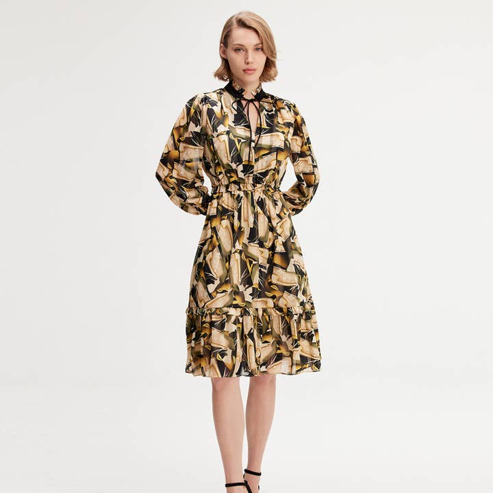 Smart and Joy - Wholesale Dress - Women's - Graphic print tunic dress