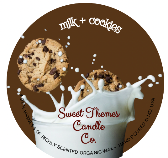 Sweet Themes Candle Co. - Wholesale Jar/Filled Candle - milk & cookies2