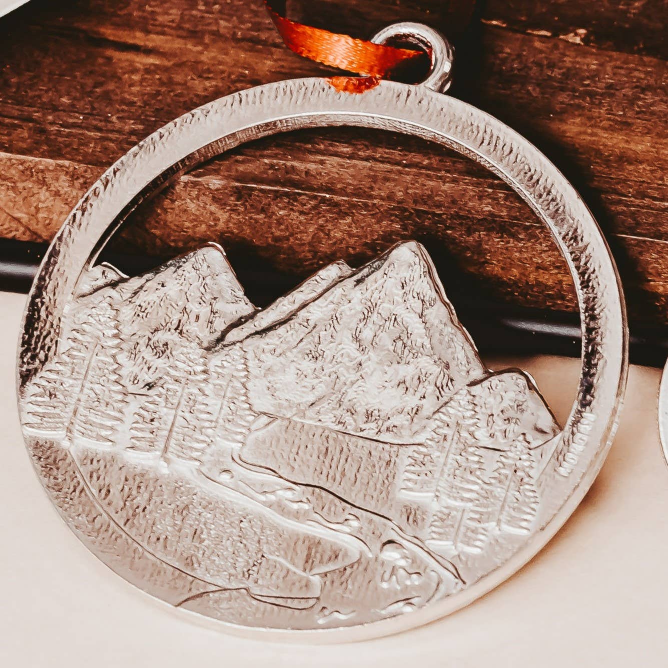 House of Morgan Pewter - Wholesale Ornament - Handmade Mountain Strong Gift - Hurricane Helene Charity3