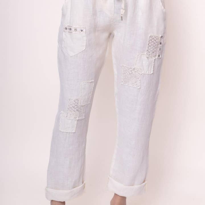 Pantalones de mujer FC-46610 para venta al por mayor de CENTO UNO ITALY