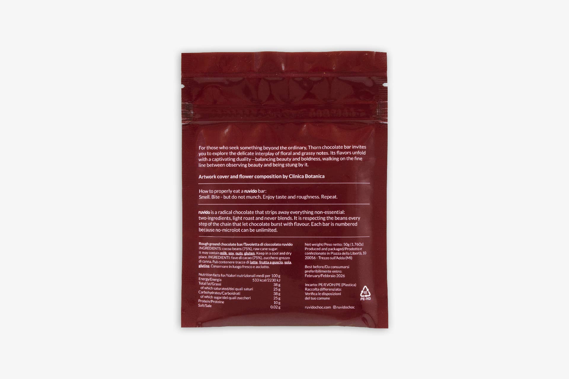 ruvido - Wholesale Chocolate Bar - Super Santos - 75% Indonesia Sumba Gaura - Chocolate bar1