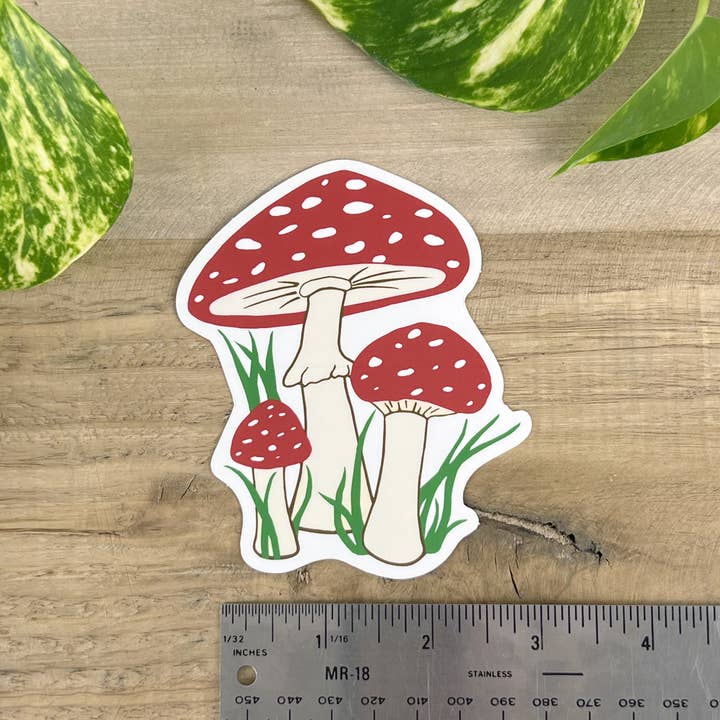 Counter Couture - Wholesale Sticker - Mushroom Sticker | Toadstool | Decals | Gifts