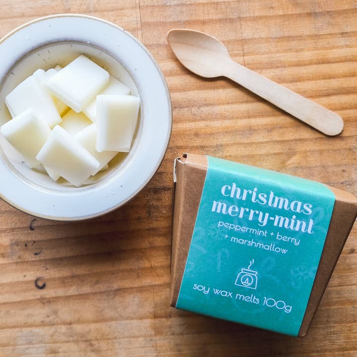 Everwood Candle Co. - Wholesale Wax melt - 'Christmas Merry-mint' Wax Melts 100g