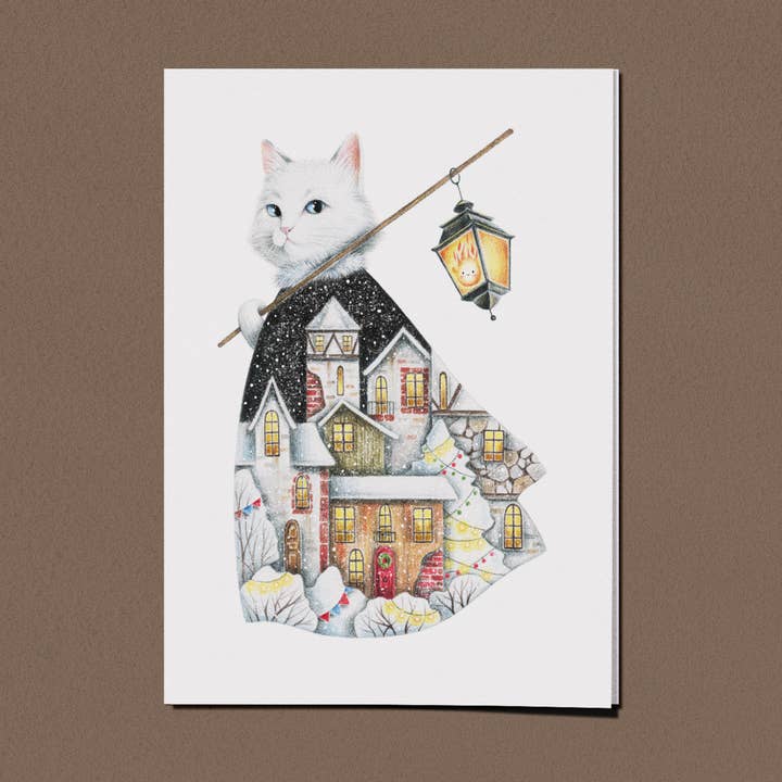 Greeting Card "Holiday light" By Evgenija Forsyte for wholesale by DISPLEJ