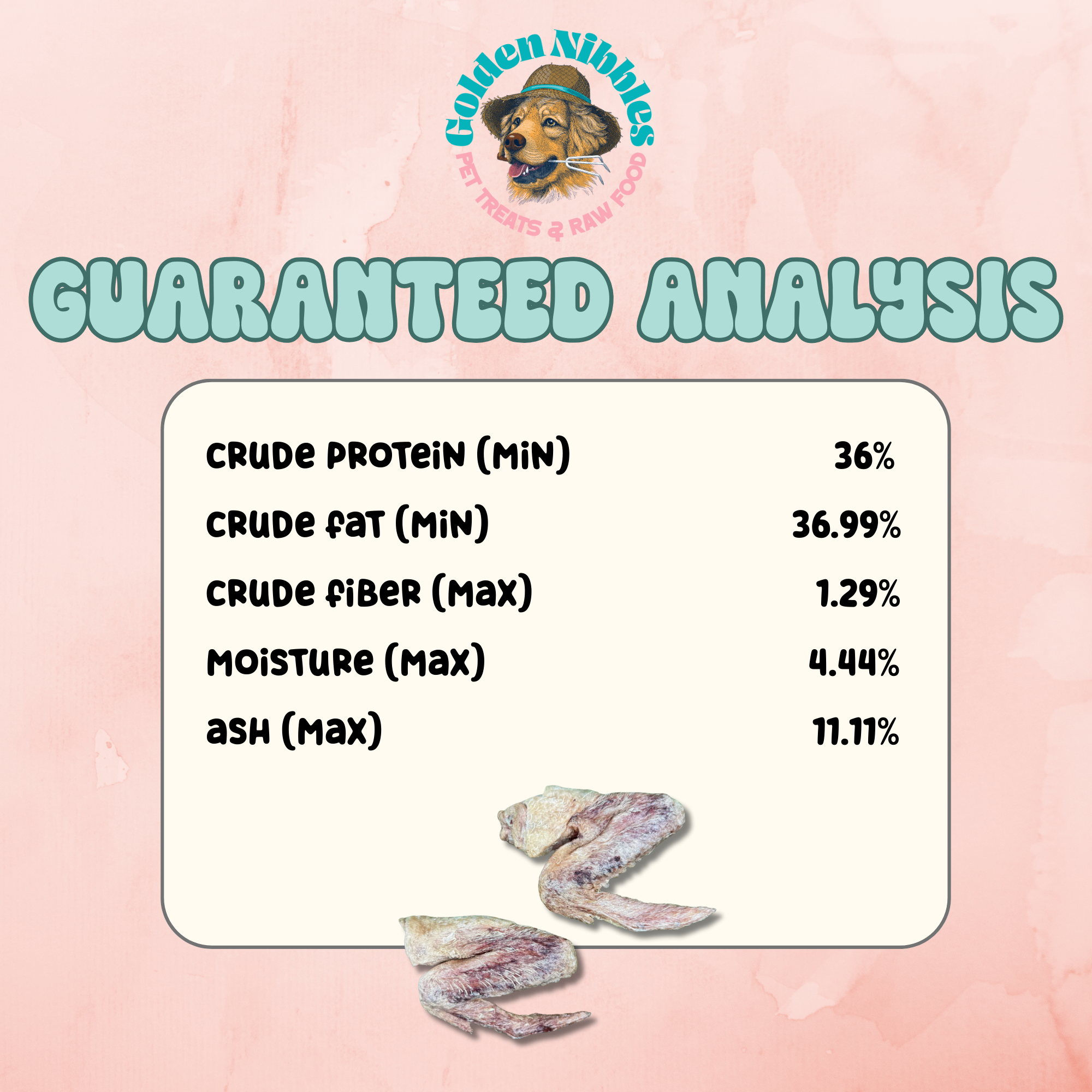 Golden Nibbles - Wholesale Pet Treats - Dog - Duck Wing - Freeze-Dried Treat/Chew for Dogs4