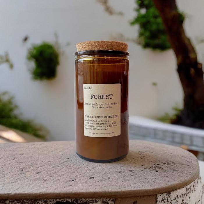 Farm Kitchen Candle Co. - Venta al por mayor Velas en tarros - Vela Forest Soy | Amber Apothecary | Grande, 14.5 onzas2
