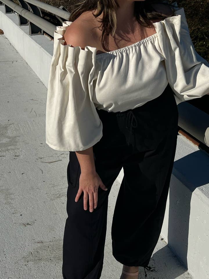 Na Nin – Calças - Mulher por atacado – Calças Cargo de Seda Cooper Canvas10