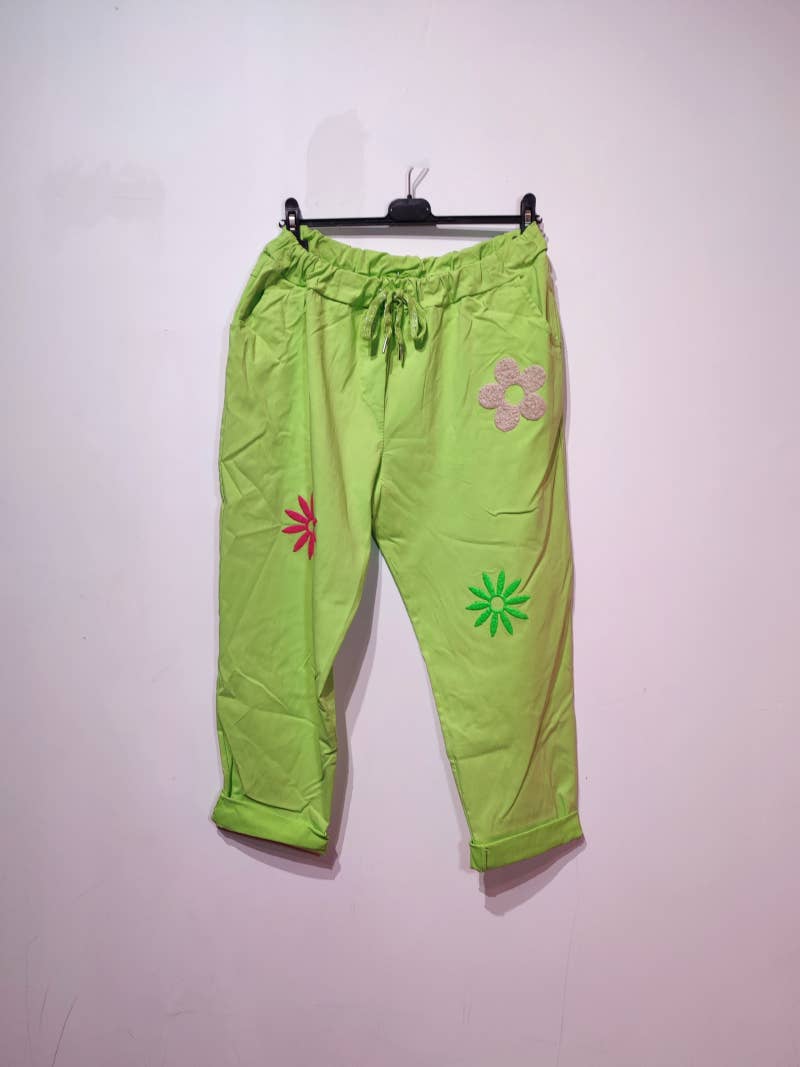 Pomelo paris - Wholesale Pants - Women's - MOON PANTS 3 FLOWERS4
