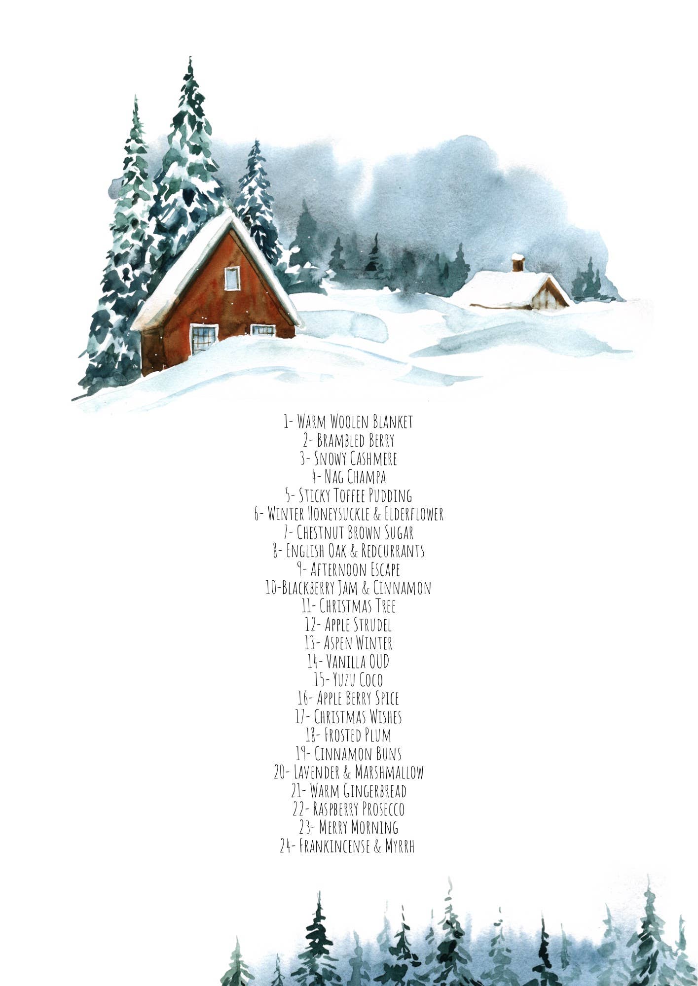 Belle's Home Fragrances - Vente Fondants - Calendrier de l’Avent Cire Parfumée 24 Parfums3