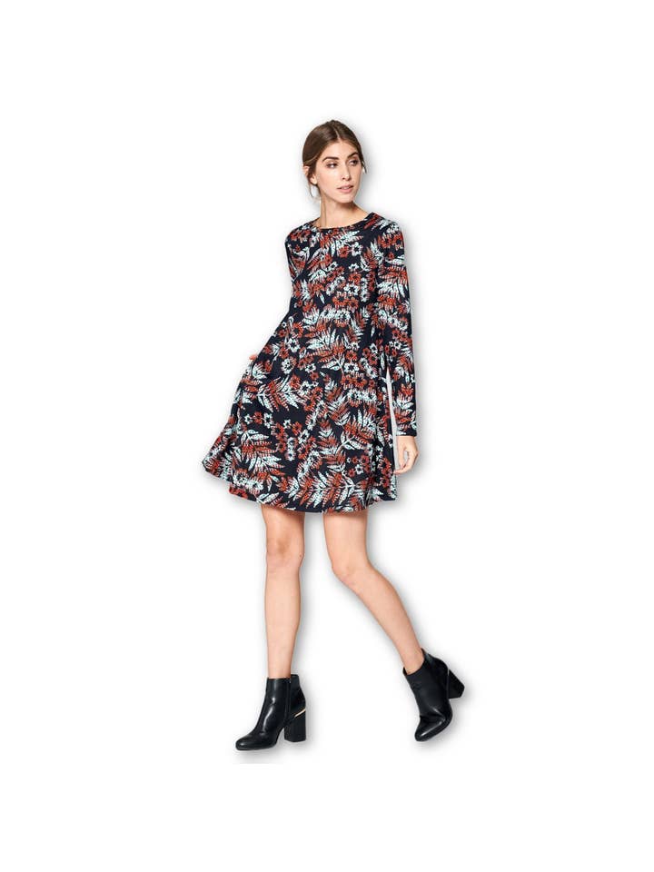 LKLUV - Wholesale Dress - Women's - Made in USA - Long Sleeve Modern Tunic Dress1