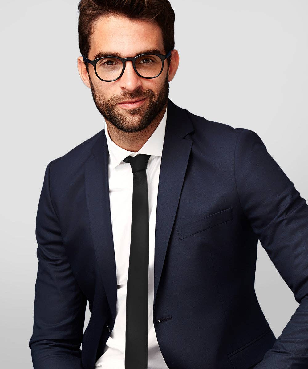 Dubal Brothers - Vente Cravate – homme - Cravate fine unie (4 paquets) par Vittorio Farina64