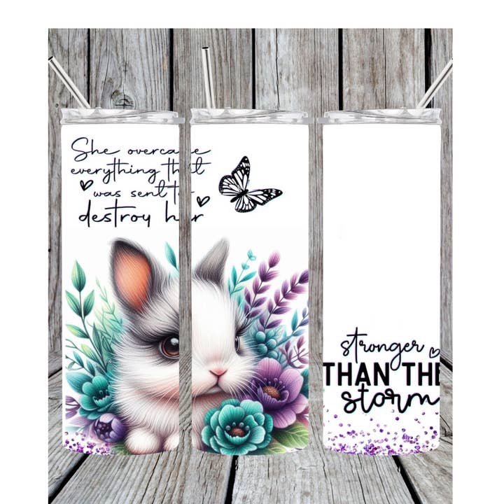 Eclectic Wallflower Boutique - Wholesale Insulated Mug/Tumbler - Stronger than storm tumbler0