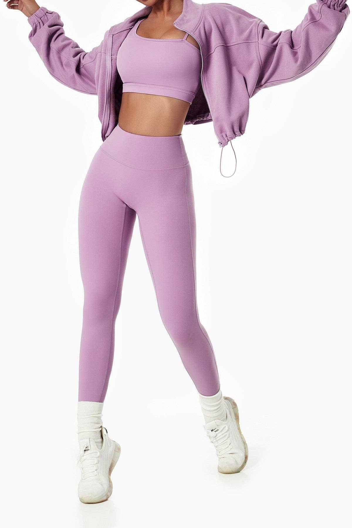 Crave by FW - Vendita all'ingrosso Felpa - Donna - Felpa corta con zip integrale Relaxed Fit3