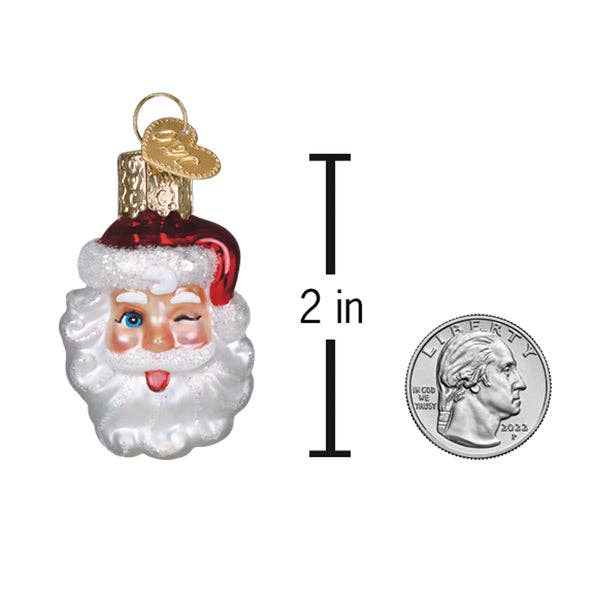 Old World Christmas - Wholesale Ornament - Mini Winking Santa Ornament4