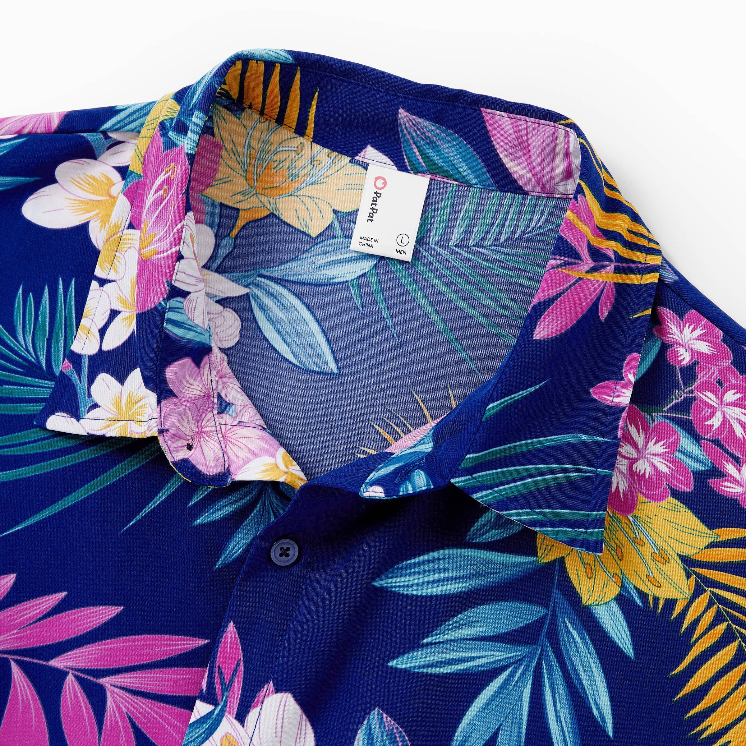 Blu profondo Abito o Set di Camicia e Pantaloncini Tropicale Hawaiano per Famiglia in vendita all'ingrosso su Faire27