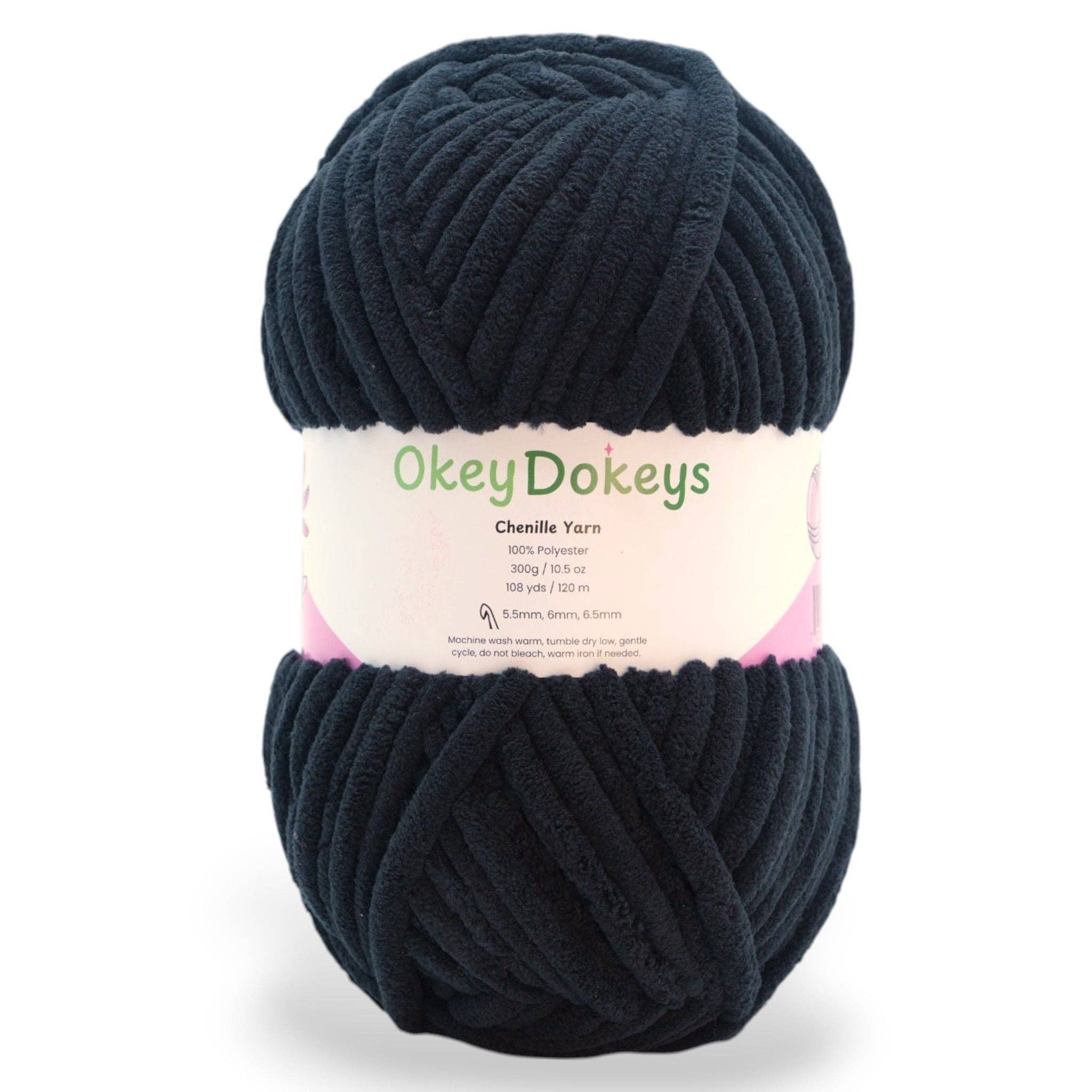 Okey Dokeys – Fio por atacado – Fio de Chenille de Veludo Jumbo - #7 - Novelos de 300g15