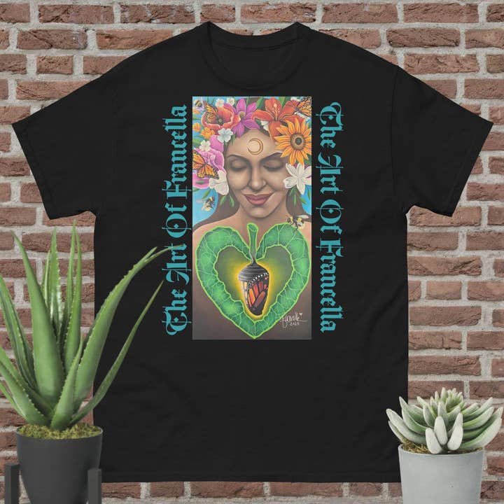 Unisex klassiek T-shirt "Summer Blooms" voor wholesale door The Art of Francella