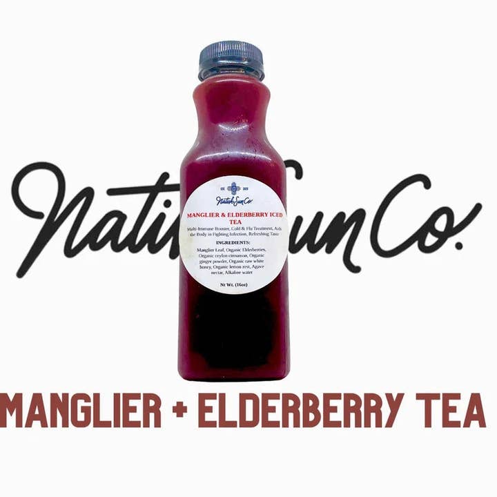 MANGLIER ELDERBERRY ICED TEA for wholesale by Native Sun Companies LLC